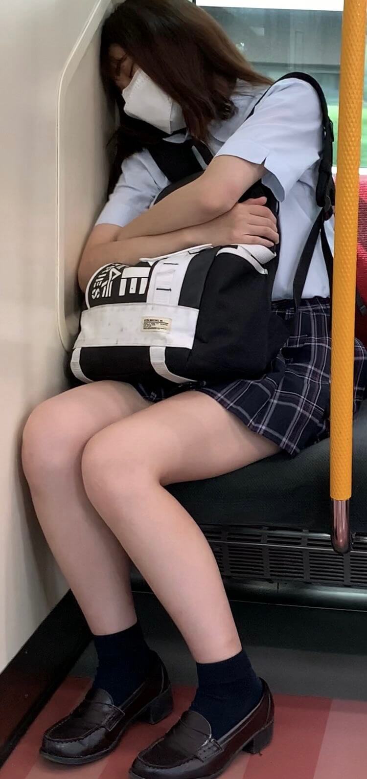 【画像】電車に女子高生が居たらどこまでも乗ってられるよなｗｗ