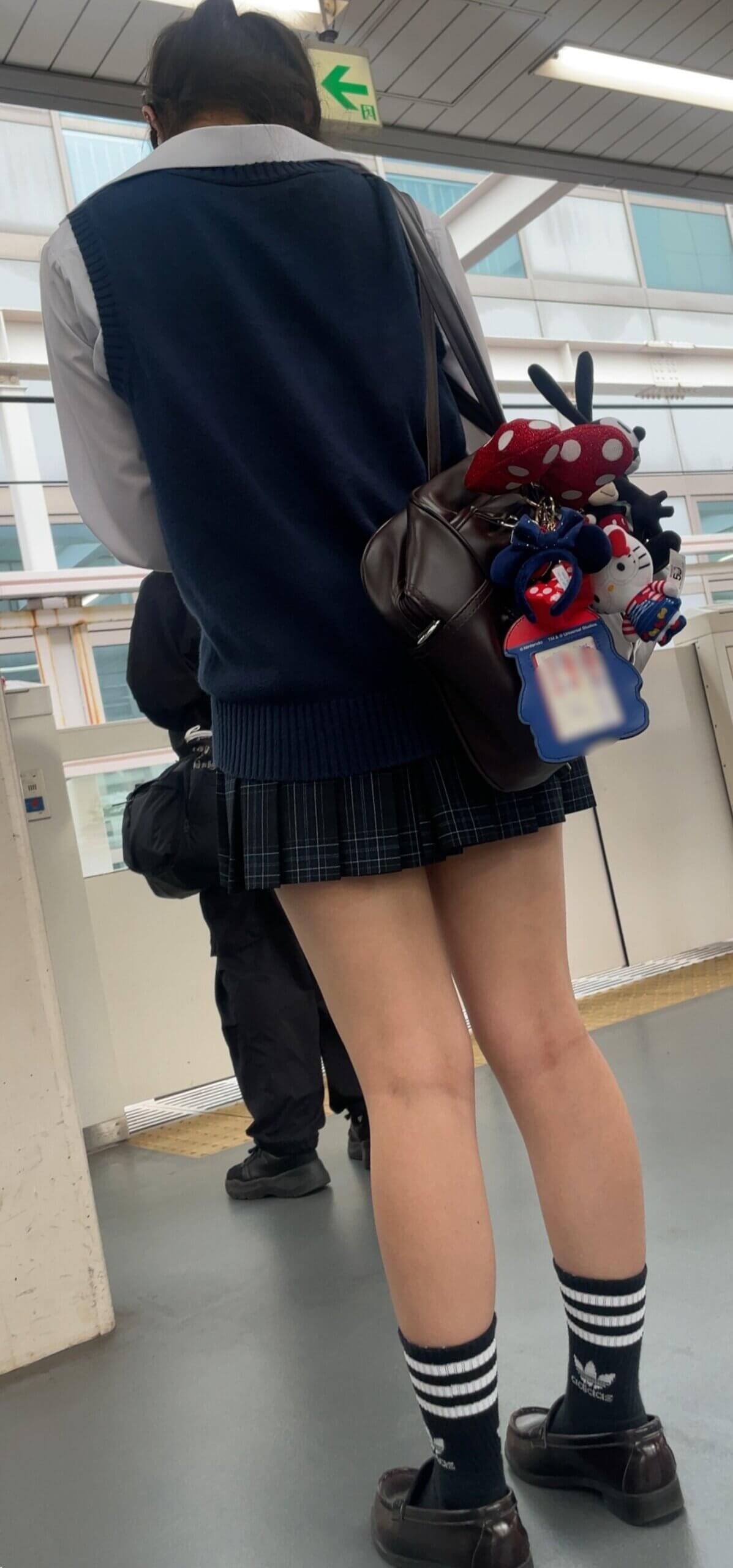 【画像】制服ＪＫの背後に着いたら舐めまわすように見ちゃうよなｗｗ